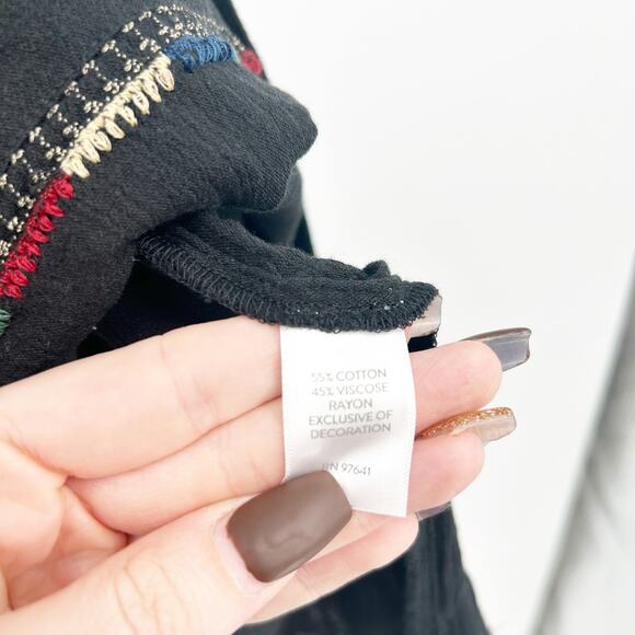 J. Jill Womens Summer Embroidered Boho Cotton Blend Sleeveless Blouse Size 4X - Picture 5 of 6